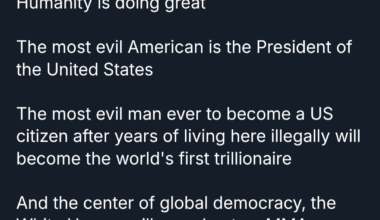 Humanity is doing great.