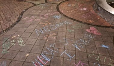 Kriedové nápisy v ružomberku