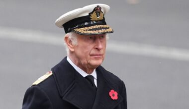 King Charles set to lead Royal Family members on Remembrance Sunday at the Cenotaph