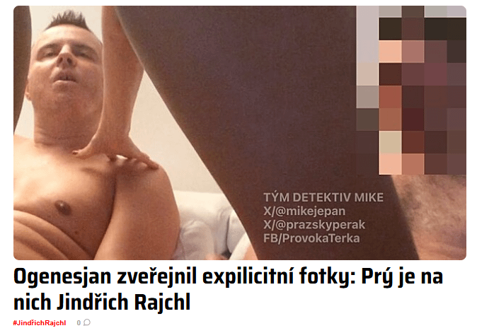 Express.cz: Ogenesjan zveřejnil expilicitní fotky: Prý je na nich Jindřich Rajchl