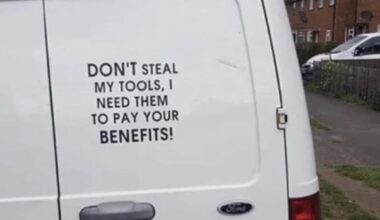 Probably the sign I have seen on a van