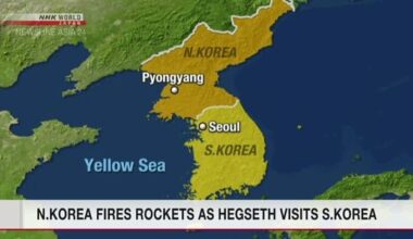 S.Korean military: N.Korea fired rockets ahead of Hegseth's visit to Panmunjom | NHK WORLD-JAPAN News