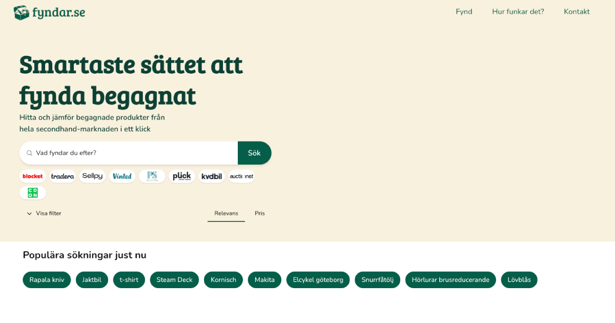 Ett enklare sätt att hitta begagnat?