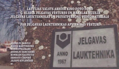 Muzejā prezentēs filmu par Jelgavas Lauktehniku