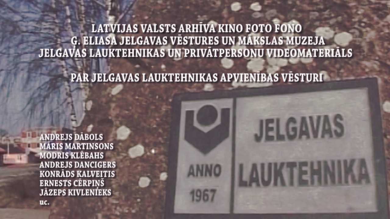 Muzejā prezentēs filmu par Jelgavas Lauktehniku