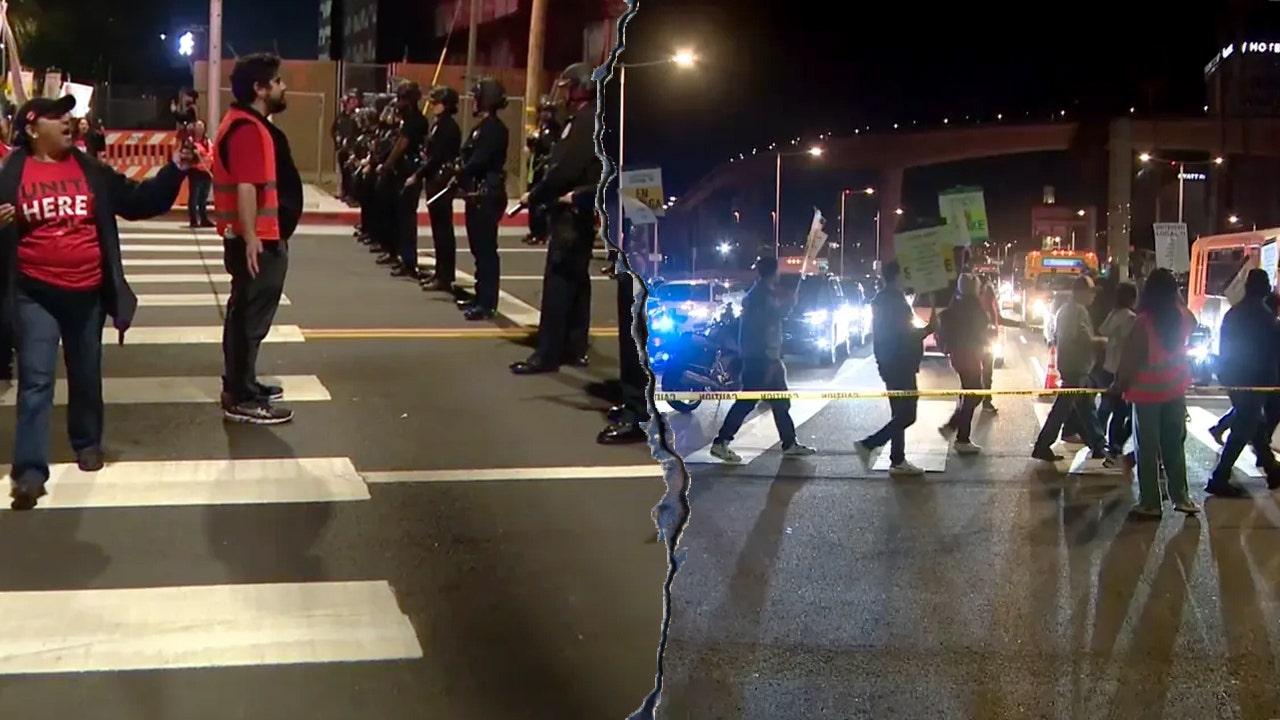 Worker protests lead to holiday chaos for travelers at Los Angeles airport