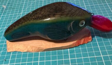 Home made lure ready to try for pike next year when I visit. Let me know what you think.