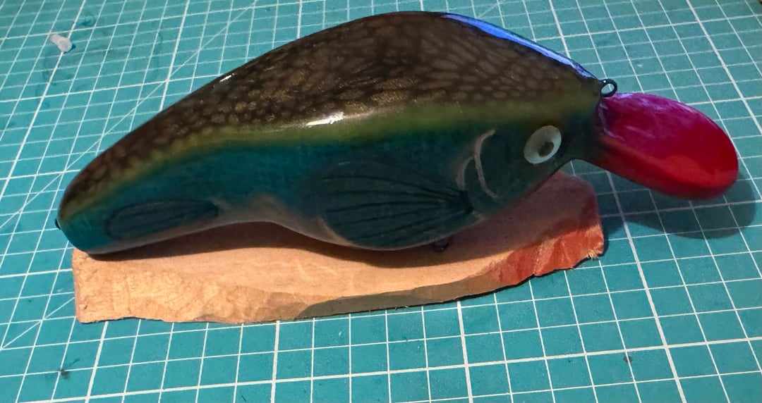 Home made lure ready to try for pike next year when I visit. Let me know what you think.