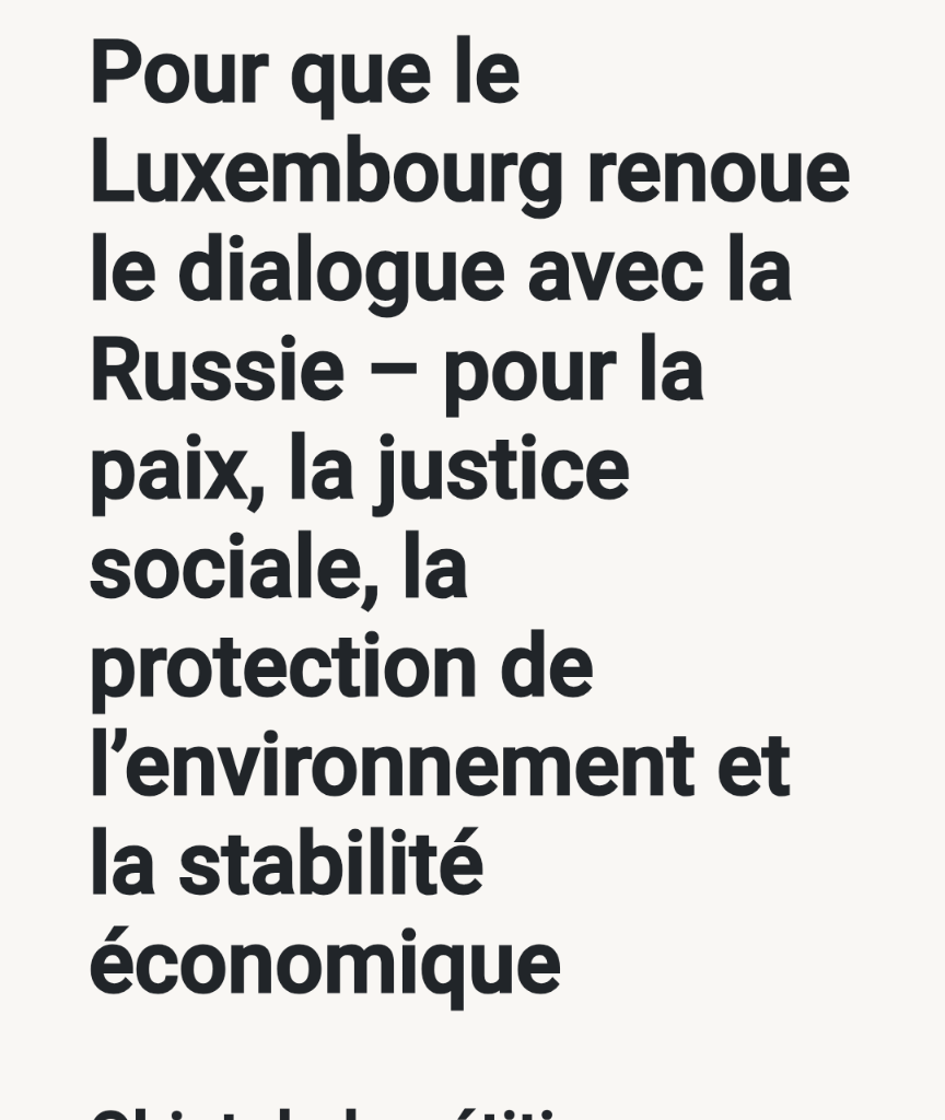 Kremlin's influencers in Luxembourg