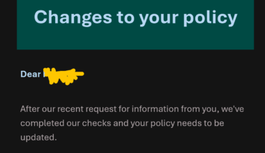 Insurance being chancers?