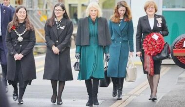 Queen Camilla Attends the 2025 Armistice Day Event in Chippenham