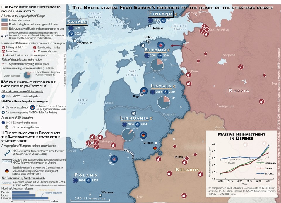 Map. The Baltic States : from the periphery to the centre of the European strategic debate