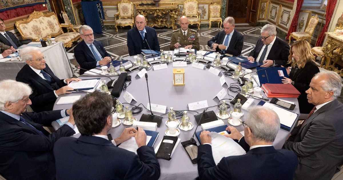 riunione del Consiglio Supremo di Difesa riunione del Consiglio Supremo di Difesa