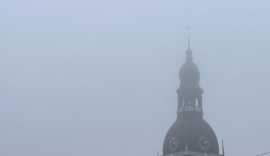 Fotografēts no Rīgas domes ēkas balkona
