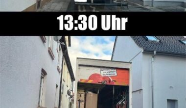 Nur mal kurz ausladen, auspacken, montieren, Pause machen, weiter montieren…