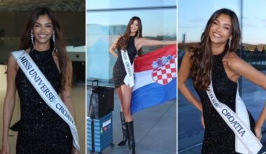 Miss Universe Croatia departs for Thailand as one of the top favourites
