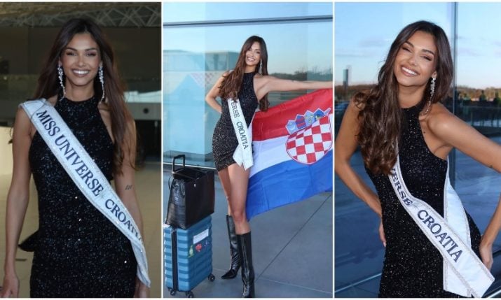 Miss Universe Croatia departs for Thailand as one of the top favourites