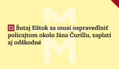 Minister vnútra Matúš Šutaj Eštok sa musí ospravedlniť šiestim policajtom okolo Jána Čurillu