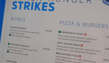 Interesting phrase to use in a Northern Irish hotel menu...