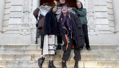 Pro-Palestine activists accused of harassing Welsh Labour MP have convictions thrown out