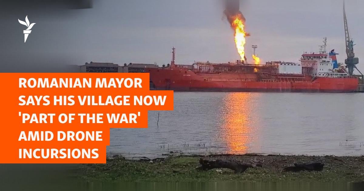 Romanian Mayor Says His Village Now 'Part Of The War' Amid Russian Drone Incursions