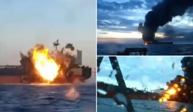 Ukraine hit two 'shadow fleet' tankers with drones in Black Sea