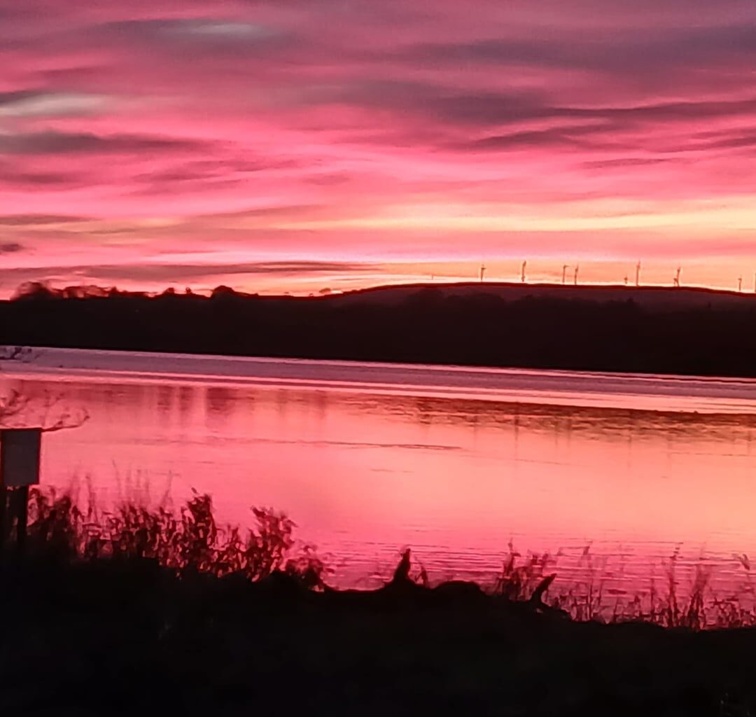 Last night's sunset over Lochwinnoch