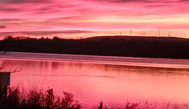 Last night's sunset over Lochwinnoch