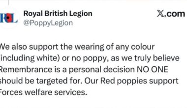 A note from the Royal British Legion to all the gammons not understanding what a white poppy symbolises