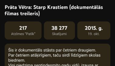 Kāds nezina kur varētu noskatīties šo???