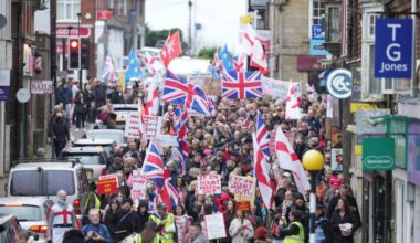 Hundreds turn out for protest against Crowborough migrant camp