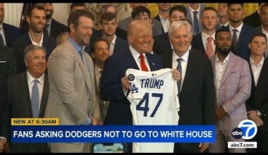 Fans asking Dodgers not to go to the White House