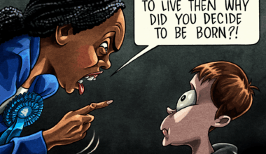 How you dare to have been born? — Credit: Ben Jennings (The Guardian)