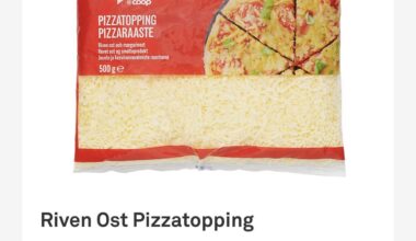Varning för Coops Xtra Pizzaost