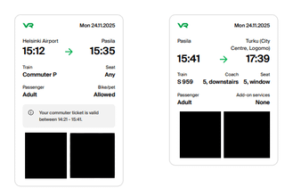 VR Train Tickets