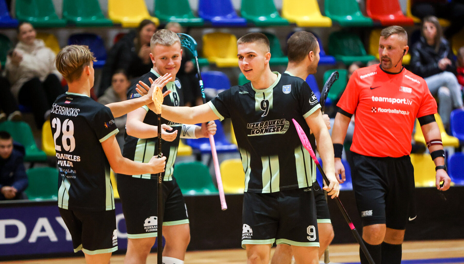 Latvijas Florbola savienība » LV » 2025/2026 » Jaunumi » Līderu duelī "Aizkraukle/Koknese" pārspēj "Ogri"