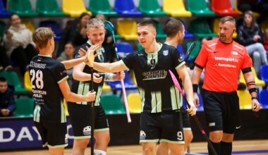 Latvijas Florbola savienība » LV » 2025/2026 » Jaunumi » Līderu duelī "Aizkraukle/Koknese" pārspēj "Ogri"