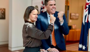 Sviatlana Tsikhanouskaya met with Australian House of Representatives Speaker Milton Dick