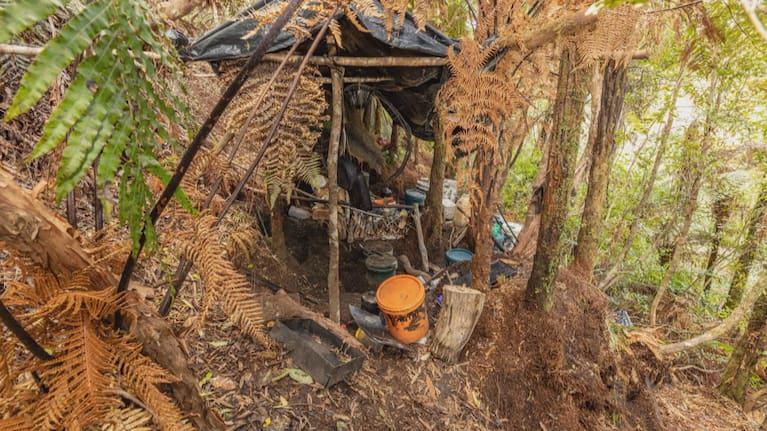 Photos released of main campsite used by Tom Phillips and his children.