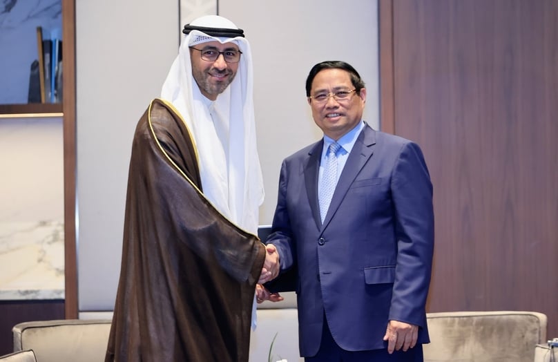 Prime Minister Pham Minh Chinh receives Shaikh Nawaf S. Al-Sabah, deputy chairman and CEO of KPC in Kuwait, November 18, 2025. Photo courtesy of the government's news portal.