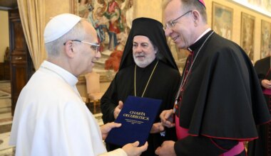 Pope Leo XIV receives European Christian leaders after signing of new Ecumenical Charter