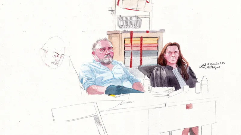 Frédéric Péchier et sa soeur Julie, avocate.