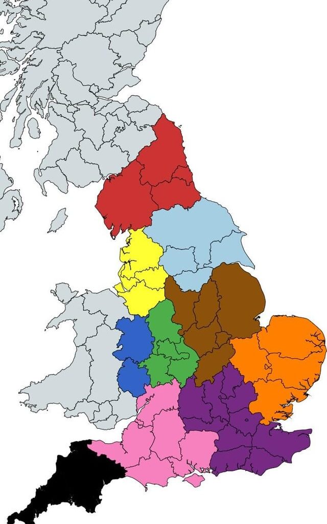 Revised English Regions