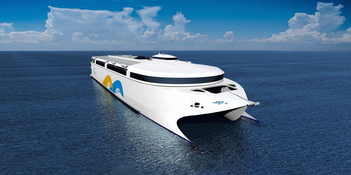 The World’s Biggest Electric Ship Charges Up | Hull 096 will ferry passengers using over 5,000 lithium-ion batteries