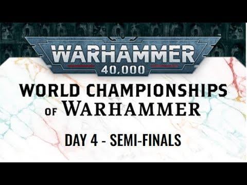 Liam Van sichelen Logé kwalificeert zich voor de finale van het warhammer 40k wereldkampioenschap, later deze avond.