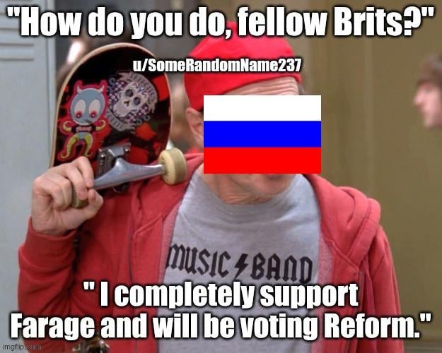Whenever you post about Farage