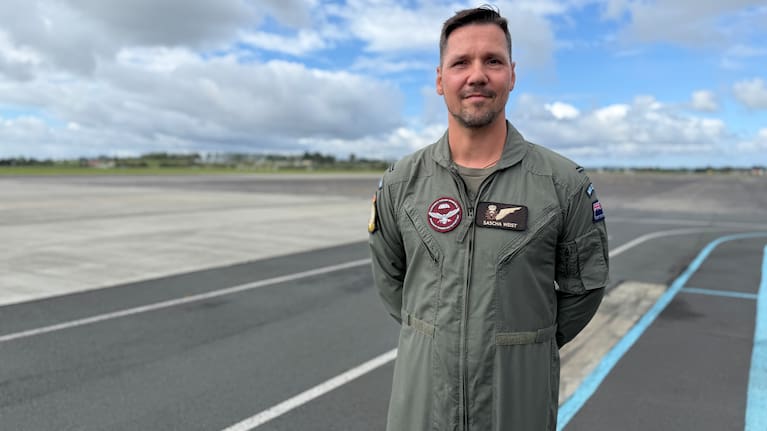 RNZAF Flying Officer Sascha West