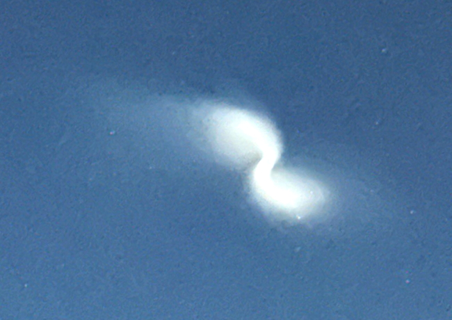 European Space Agency Rocket Seen In Newtown's Evening Sky