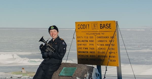 The NZ Navy musician with the world's most remote practice room