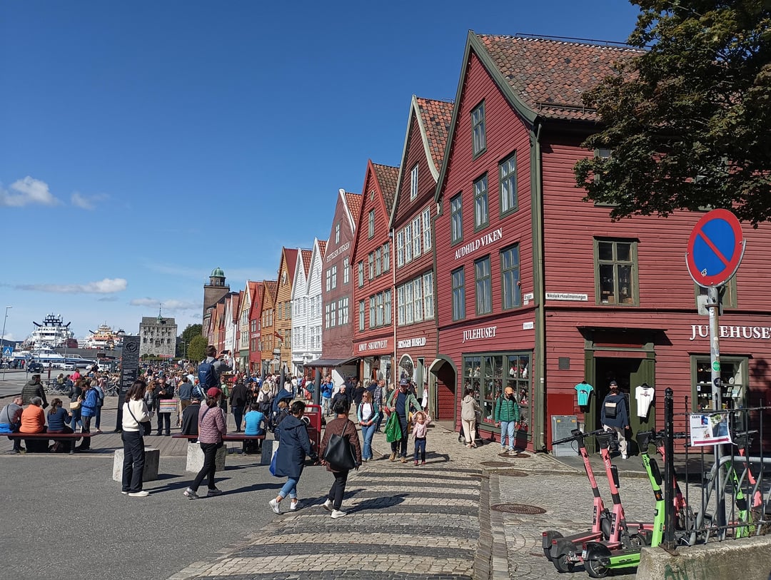 first time ever in Bergen and it was sunny